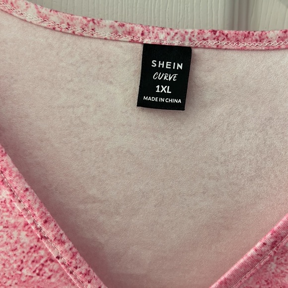 Shein Curve Ombre Leopard Print Tee - Picture 2 of 6